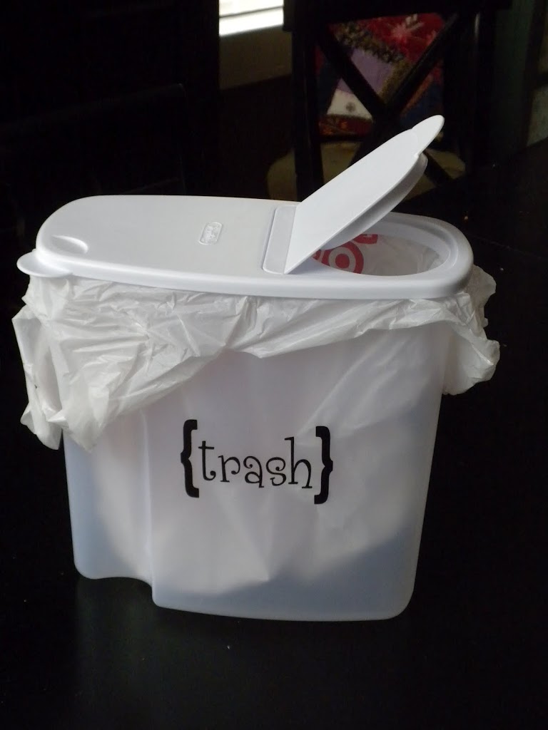 Cereal Keeper Turned Car Trash Can