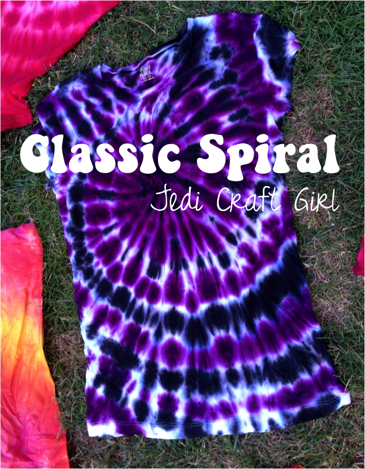 Blue Orange Purple Spiral Large Tie Dye T-Shirt – Dark Star Dye Works
