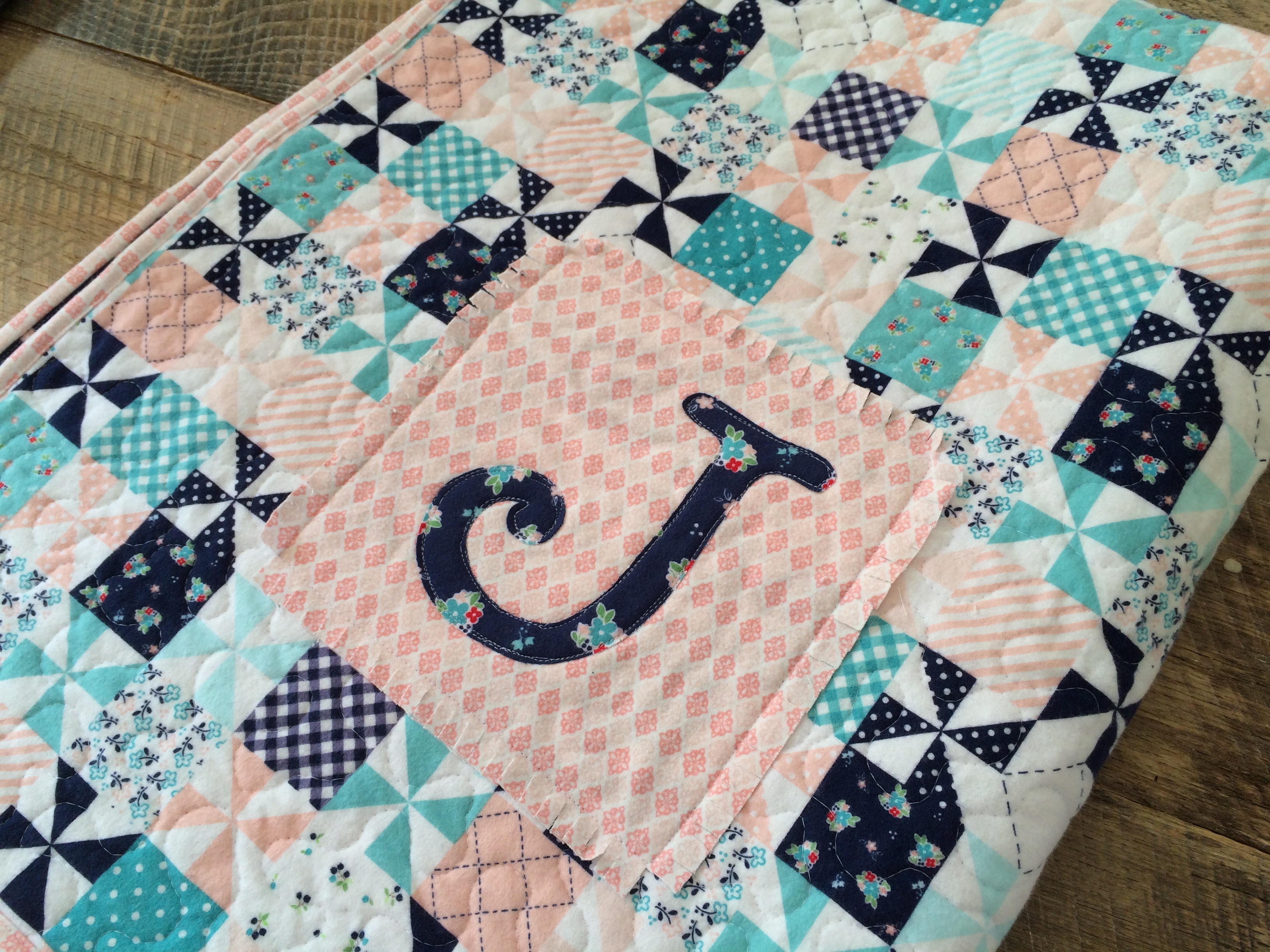 Riley Blake Flannel Baby Quilt And Burpers Tutorial