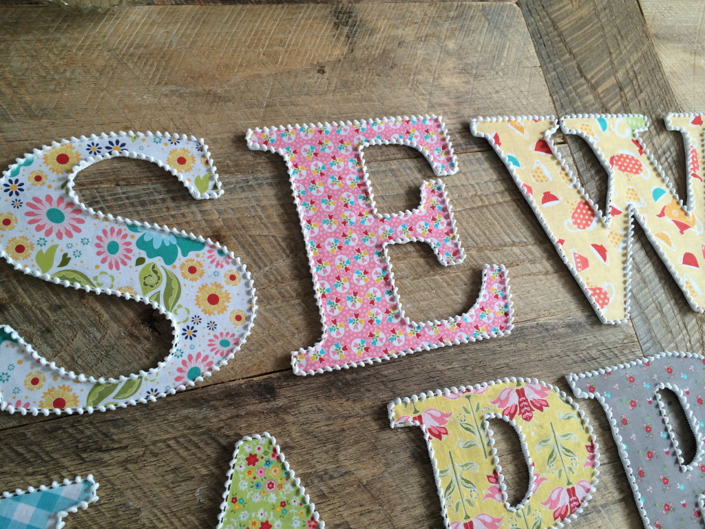 Fabric Covered Letters