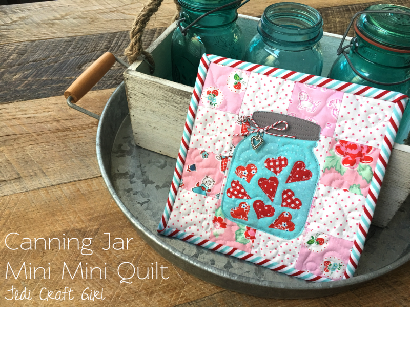 Mini Mini Quilt Sizzix Jar Applique 