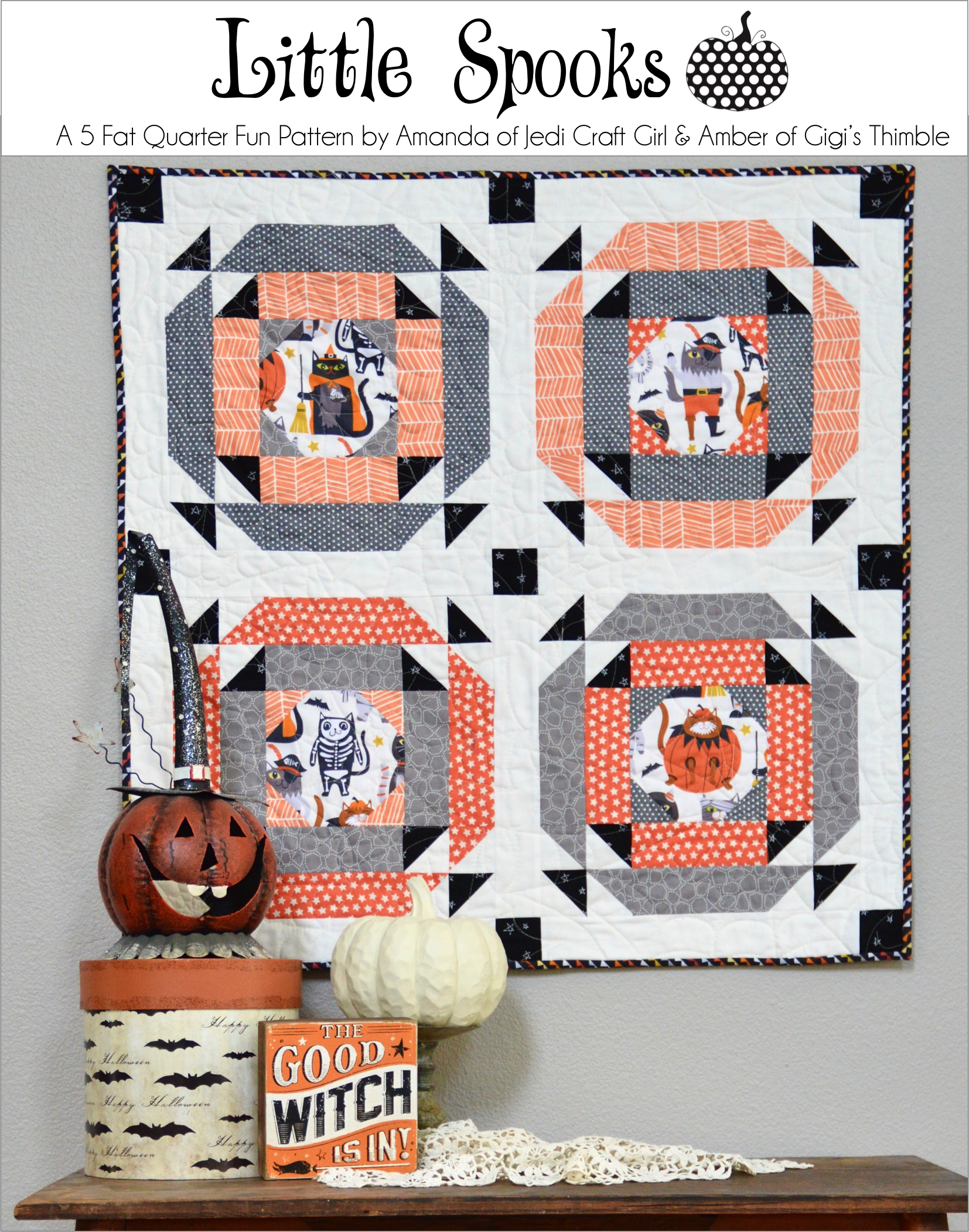 102 HALLOWEEN Themed Pre-Cut Charm pack 5 x 5 Inches Quilt Fabric Squares