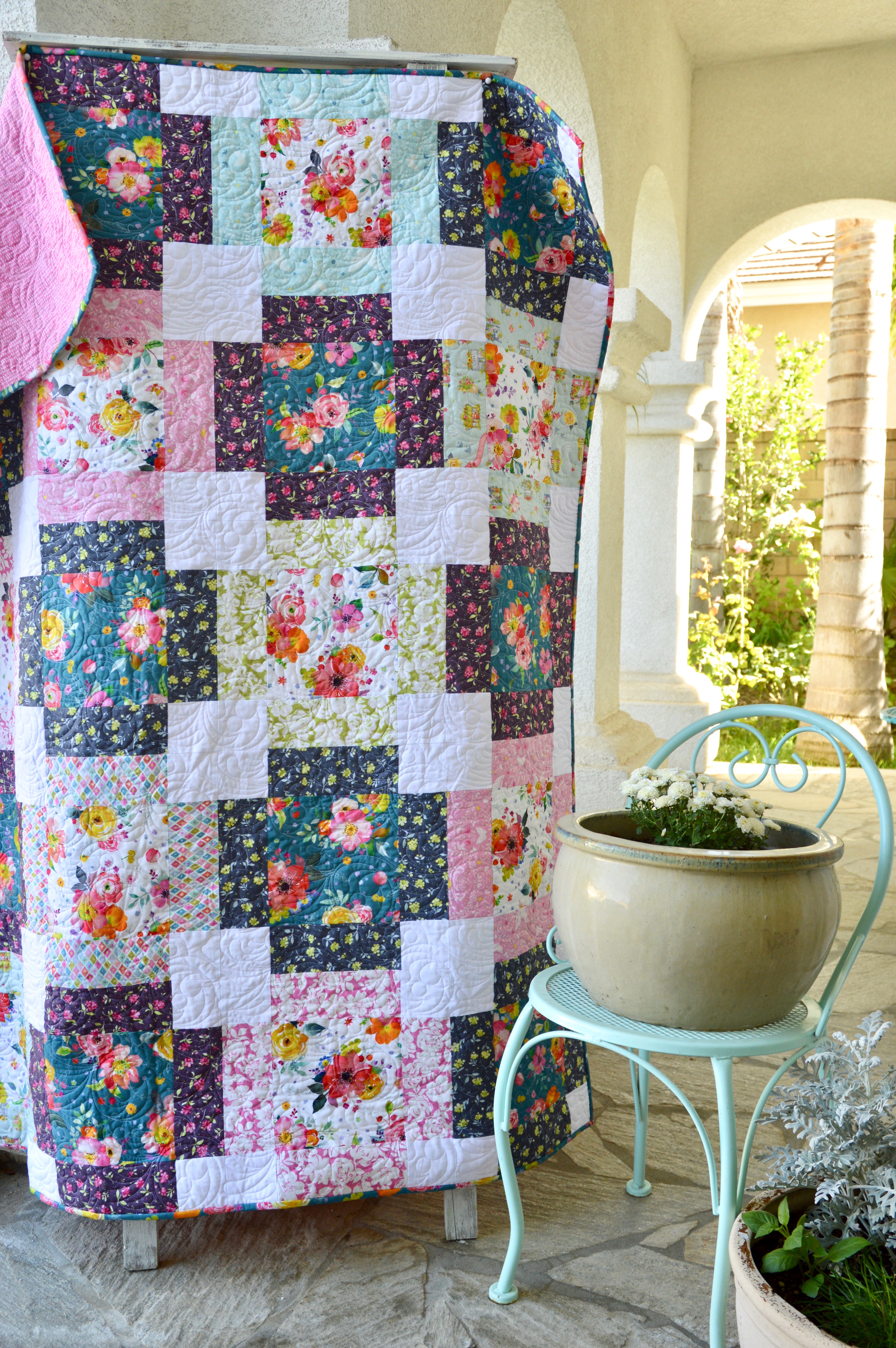 Flower Market Free Quilt Pattern 