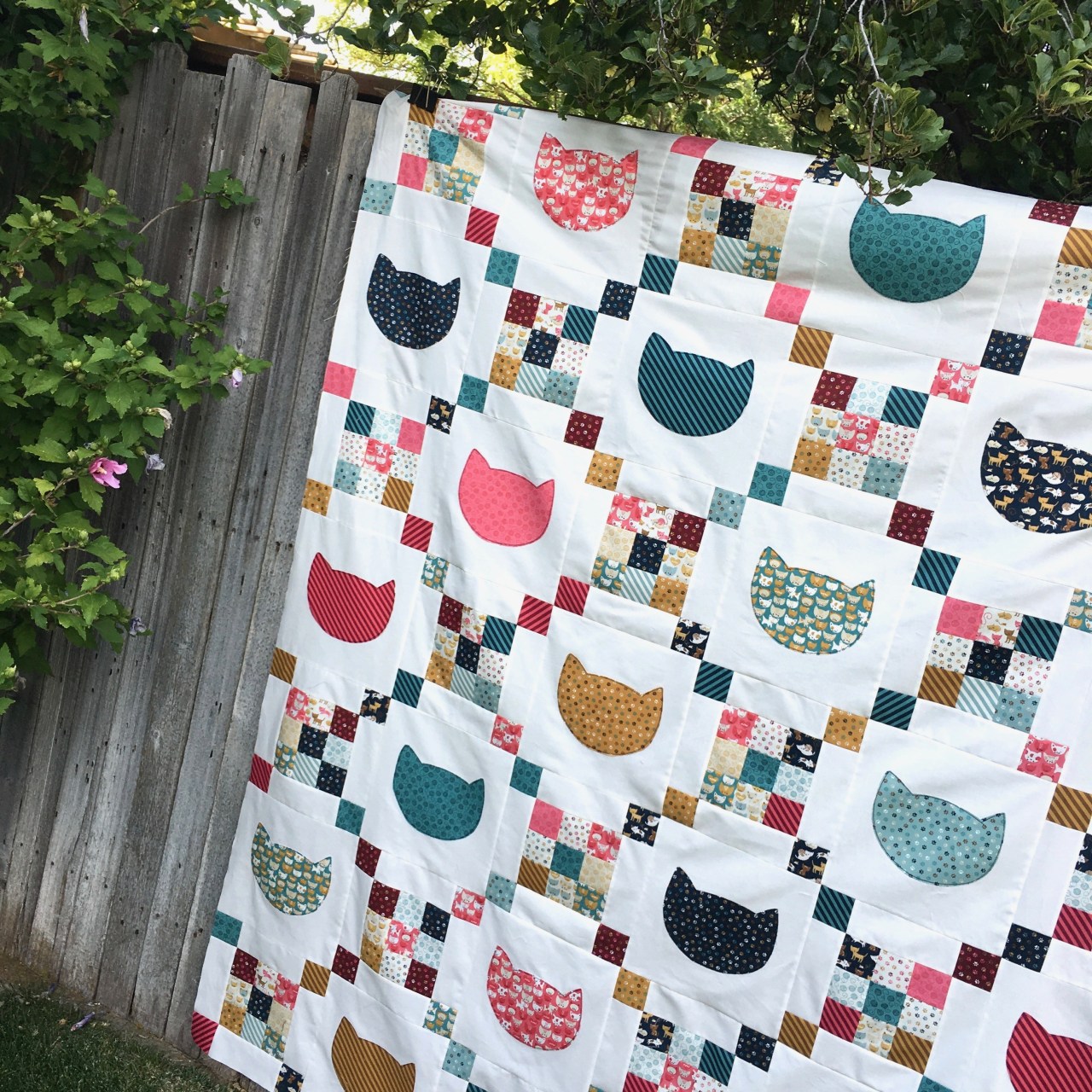 Cats Scraps a Free Quilt Pattern 