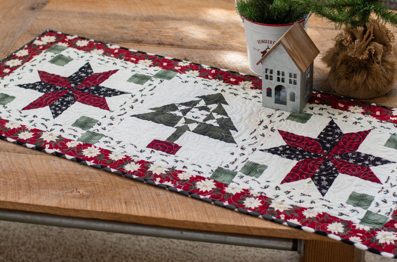 farmhouse kitchen table runner